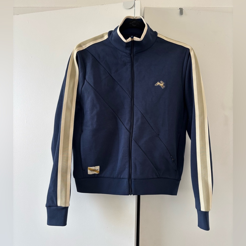 Tracksmith Navy and Cream Jacket